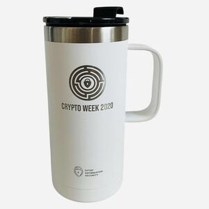RTIC 16oz Stainless Steel Coffee Mug Crypto Week 2020 Intuit White New